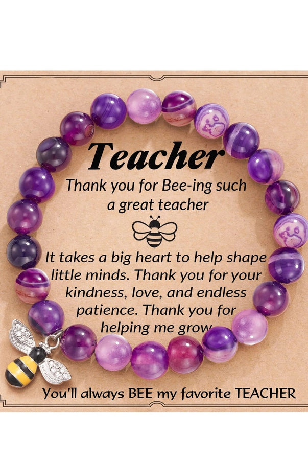 Commute Heart Shape Mixed Materials Handmade Bracelet-Bijou Crush