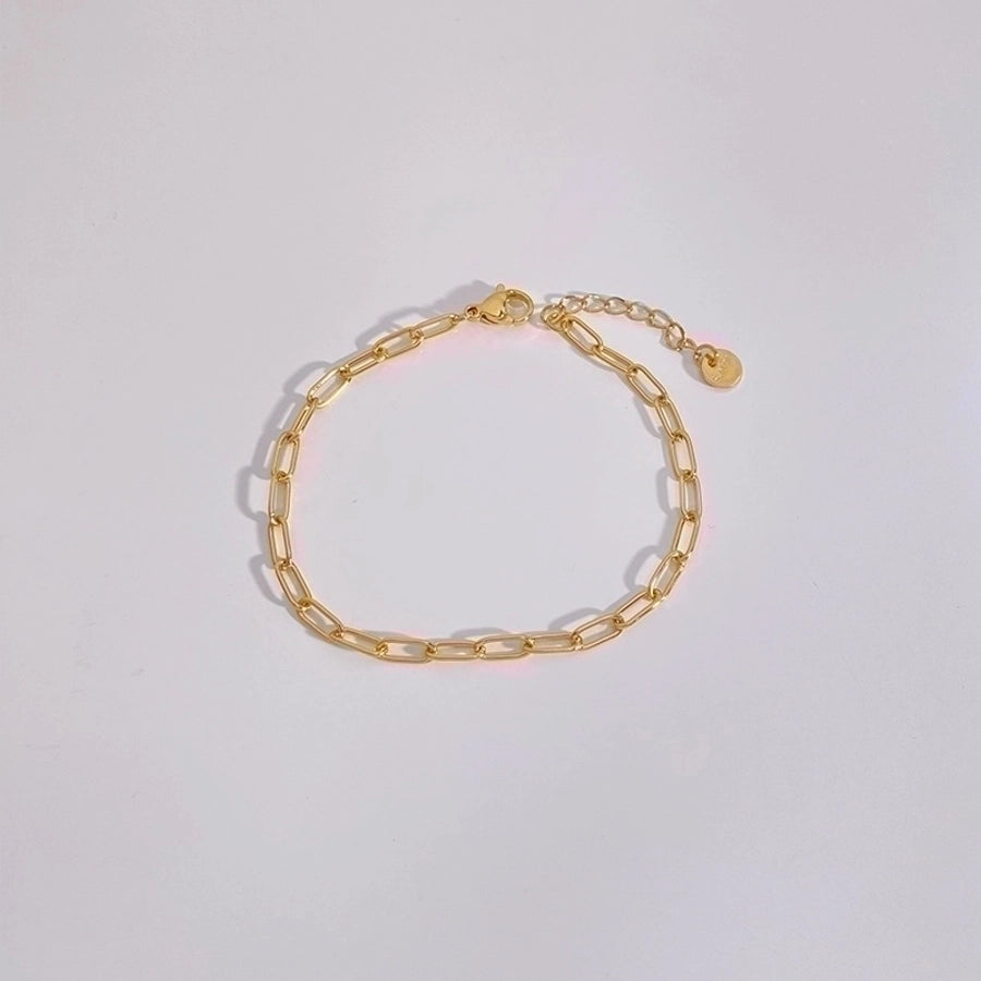 Minimalist Shine: Geometric Gold-Plated Bracelet-Bijou Crush