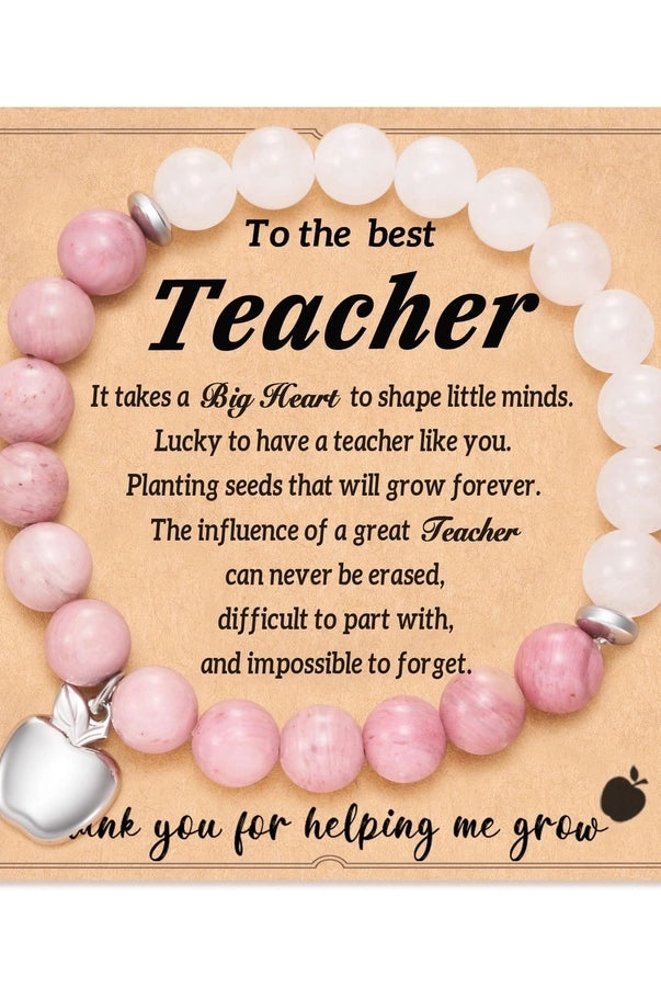 Commute Heart Shape Mixed Materials Handmade Bracelet-Bijou Crush