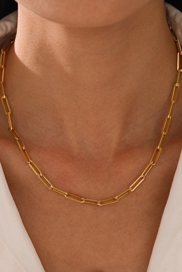 Minimalist Stainless Steel Necklace – 304 Stainless Steel Sleek Design-Bijou Crush