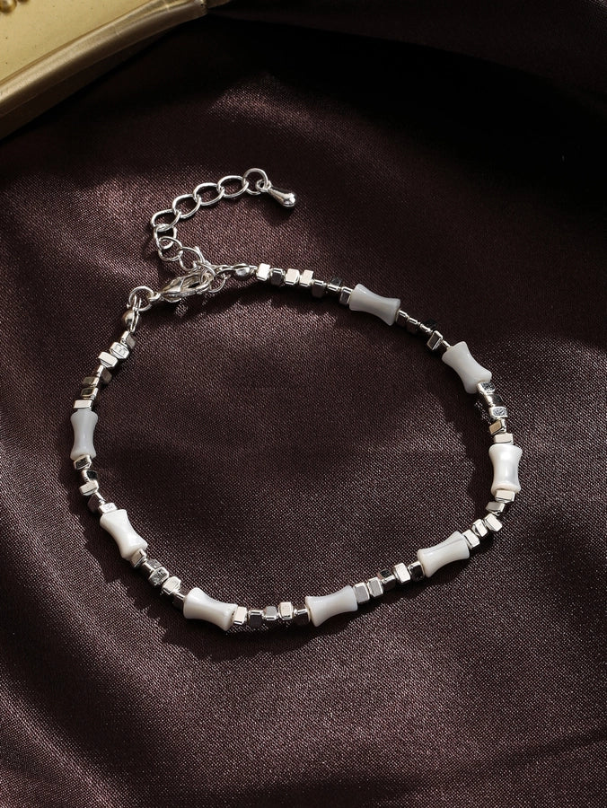 Elegant Simple Style Geometric Freshwater Pearl Opal Copper Beaded Women's Bracelets-Bijou Crush