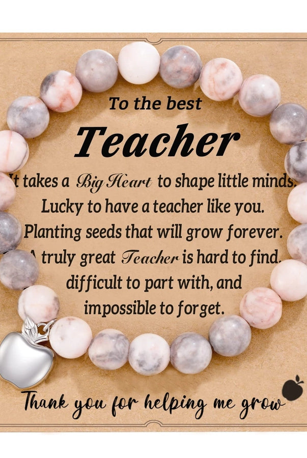 Commute Heart Shape Mixed Materials Handmade Bracelet-Bijou Crush