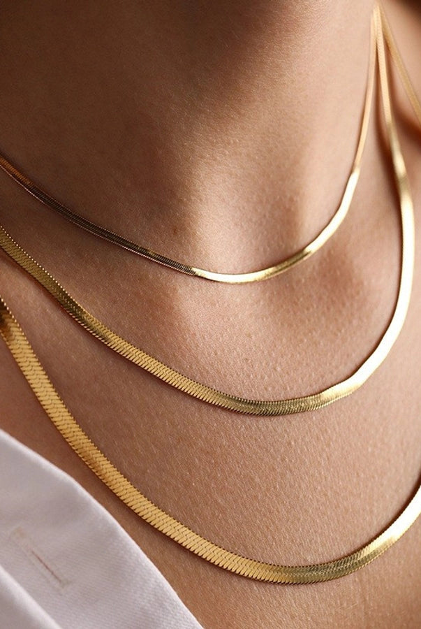 304 Stainless Steel 18K Gold Plated Plating Necklace-Bijou Crush