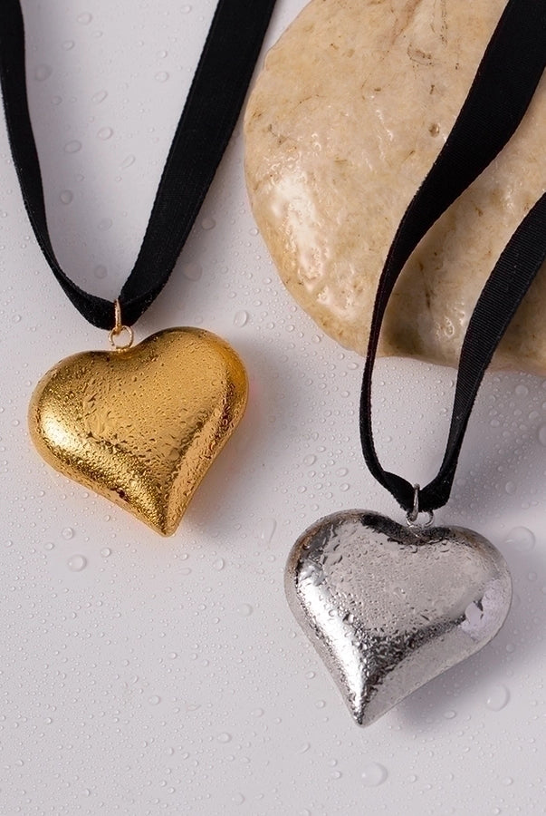 Golden Heart Necklace – 18K Gold-Plated Stainless Steel Pendant with Timeless Love-Bijou Crush