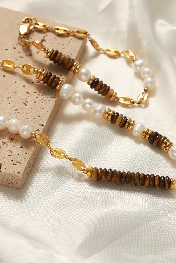 Bold Blend Set – Chic Color Block Bracelet & Necklace Combo-Bijou Crush