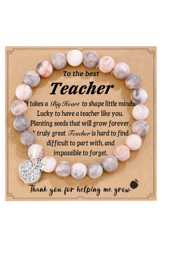 Commute Heart Shape Mixed Materials Handmade Bracelet-Bijou Crush