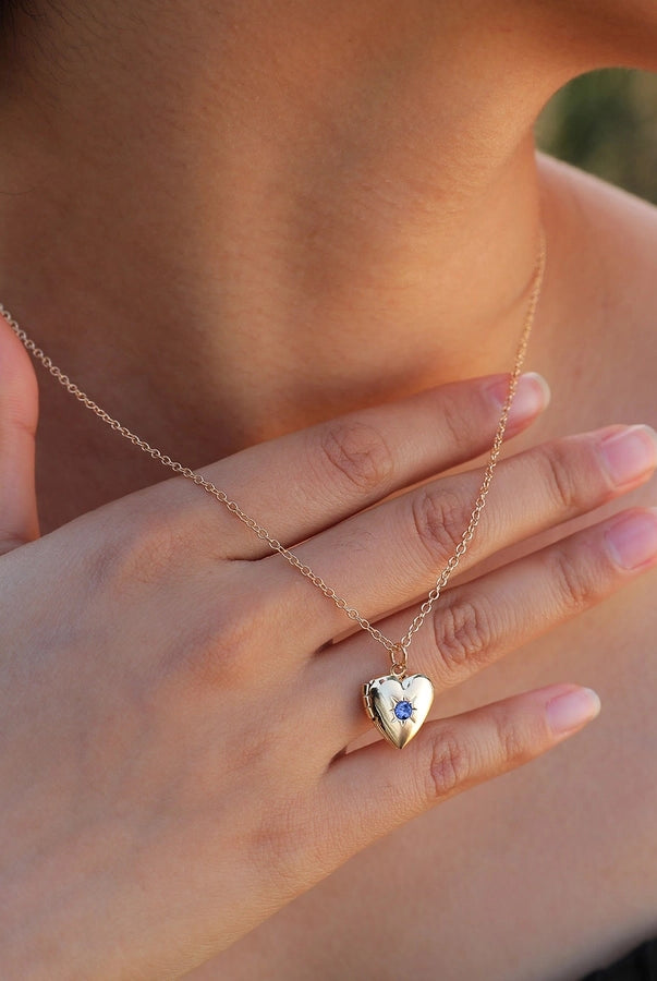 Cute Sweet Heart Shape 201 Stainless Steel Zircon 18K Gold Plated Plating Inlay Necklace-Bijou Crush