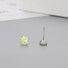 Classic Zircon Round Stud Earrings – 925 Sterling Silver-Bijou Crush