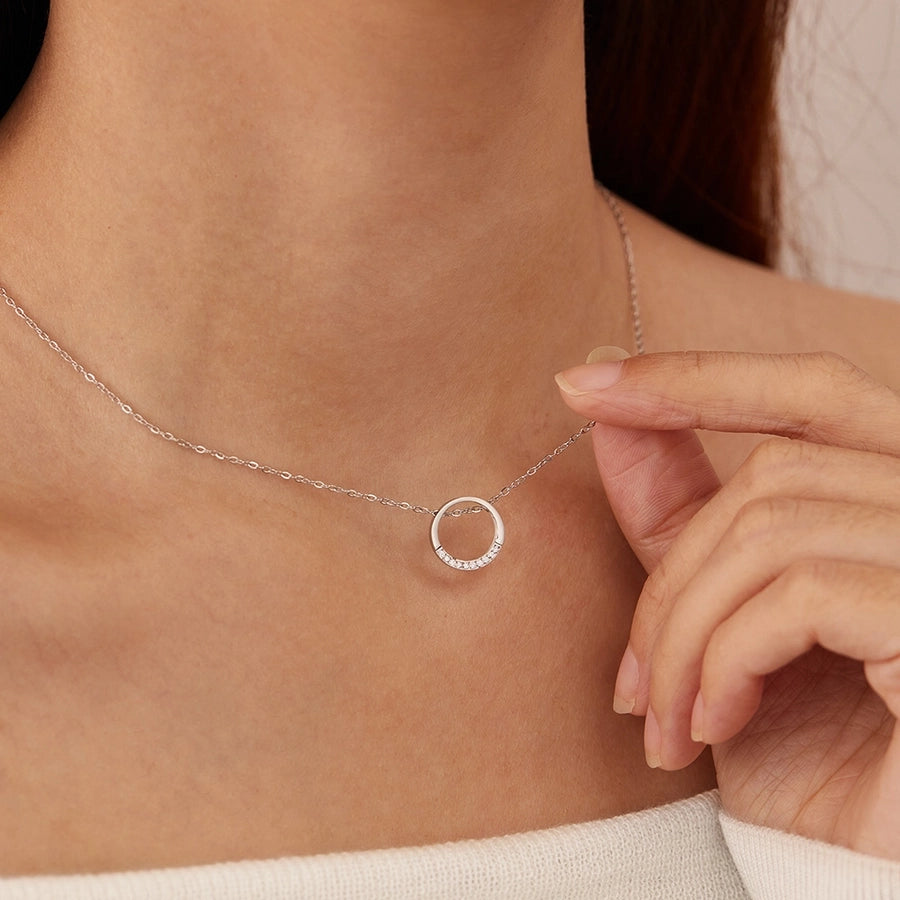 French Style Geometric Necklace – Sleek 304 Stainless Steel Charm-Bijou Crush