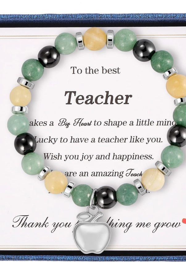 Commute Heart Shape Mixed Materials Handmade Bracelet-Bijou Crush