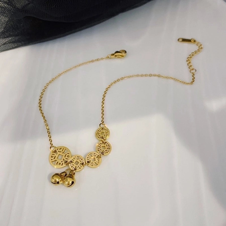 Trendy Letter Anklet in Titanium Steel Finish-Bijou Crush