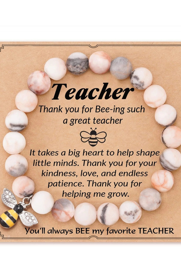 Commute Heart Shape Mixed Materials Handmade Bracelet-Bijou Crush