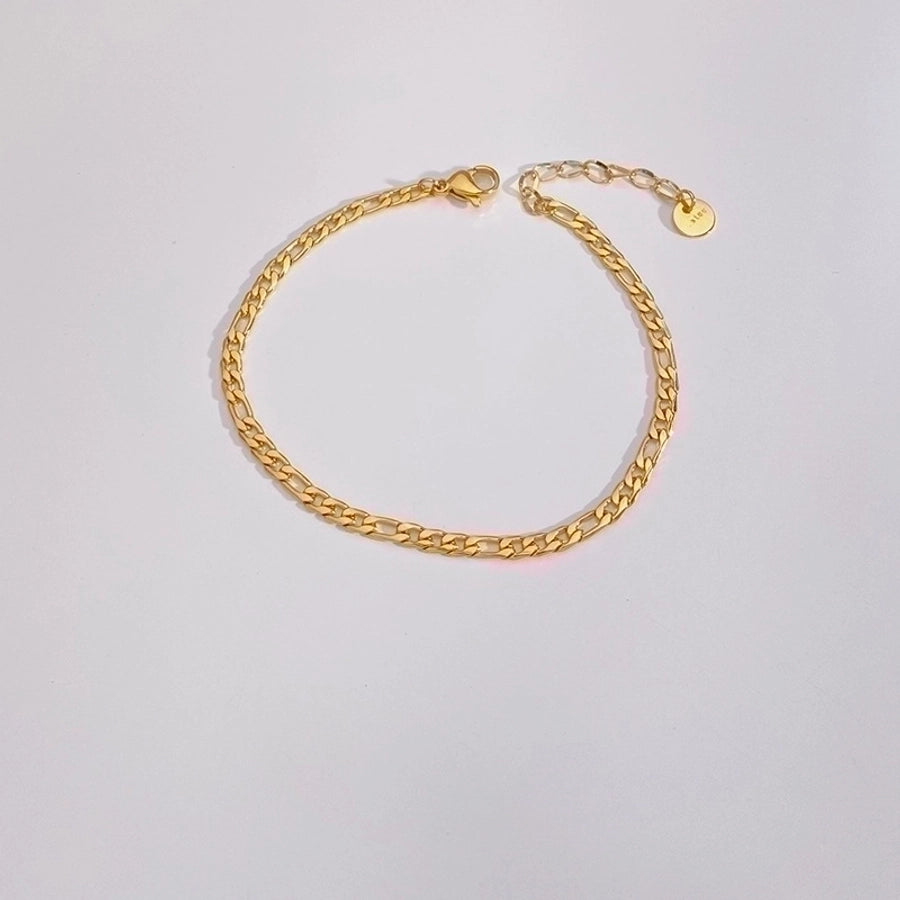 Minimalist Shine: Geometric Gold-Plated Bracelet-Bijou Crush