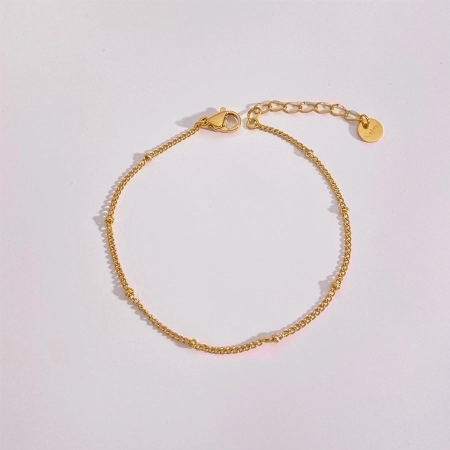 Minimalist Shine: Geometric Gold-Plated Bracelet-Bijou Crush
