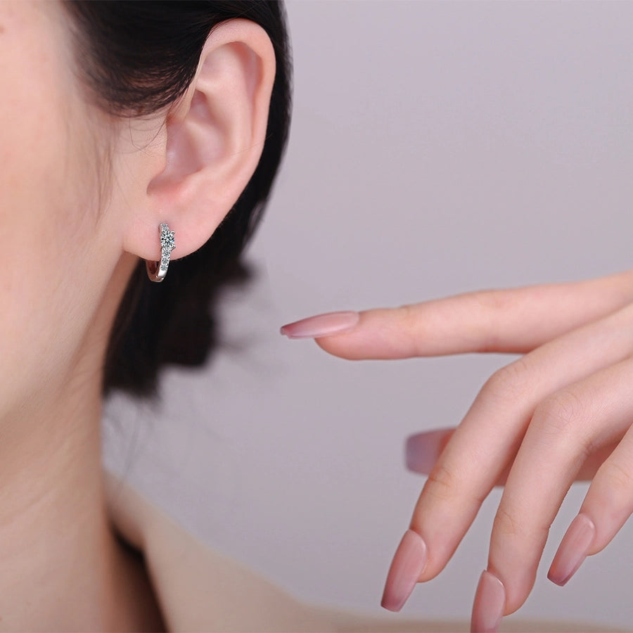 Dainty Rose Gold & White Gold Zircon Stud Earrings – Sweet & Simple Vibes-Bijou Crush