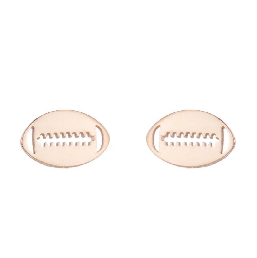 Fashion Letter Skates Ball Stainless Steel Plating Ear Studs-Bijou Crush