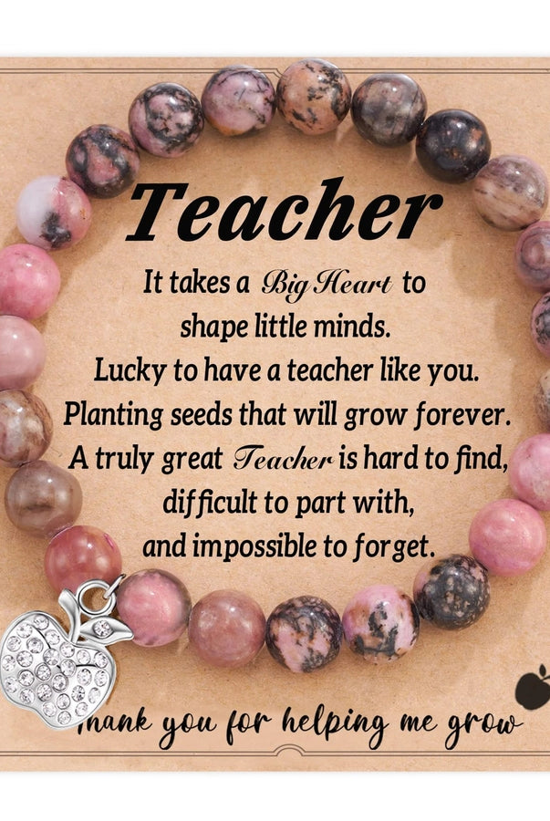 Commute Heart Shape Mixed Materials Handmade Bracelet-Bijou Crush