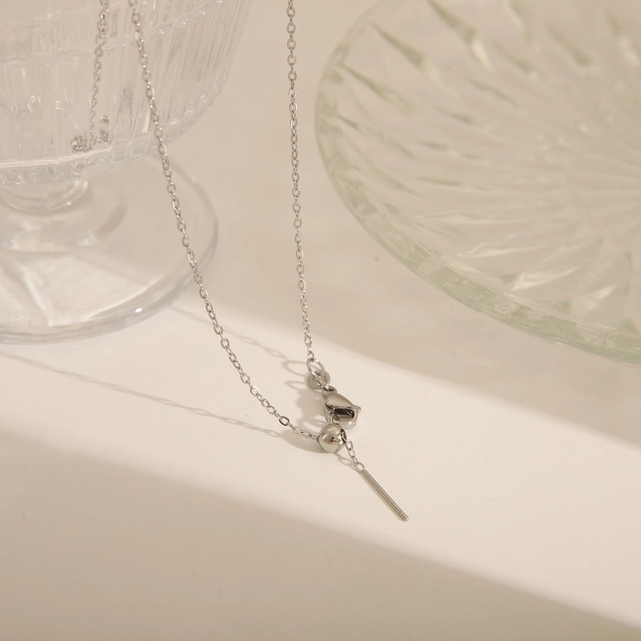 Minimalistic 304 Stainless Steel 18K Gold Plated Necklace-Bijou Crush