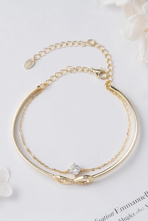 925 Sterling Silver Bangle – Elegant Glam French Style-Bijou Crush