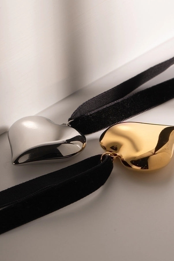 Golden Heart Necklace – 18K Gold-Plated Stainless Steel Pendant with Timeless Love-Bijou Crush