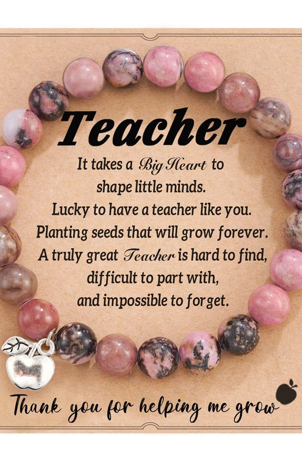 Commute Heart Shape Mixed Materials Handmade Bracelet-Bijou Crush