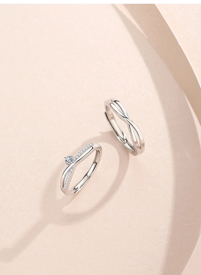 Eternal Grace Zircon Cross Infinity Ring-Bijou Crush