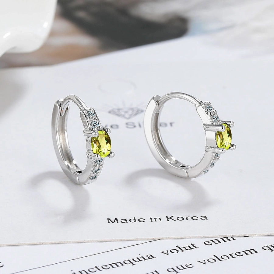 Dainty Rose Gold & White Gold Zircon Stud Earrings – Sweet & Simple Vibes-Bijou Crush