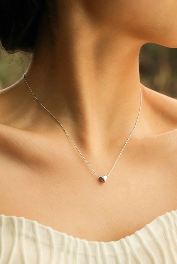 18K Gold Sweetheart Pendant - Stainless Steel Drip with Major Heart Energy-Bijou Crush