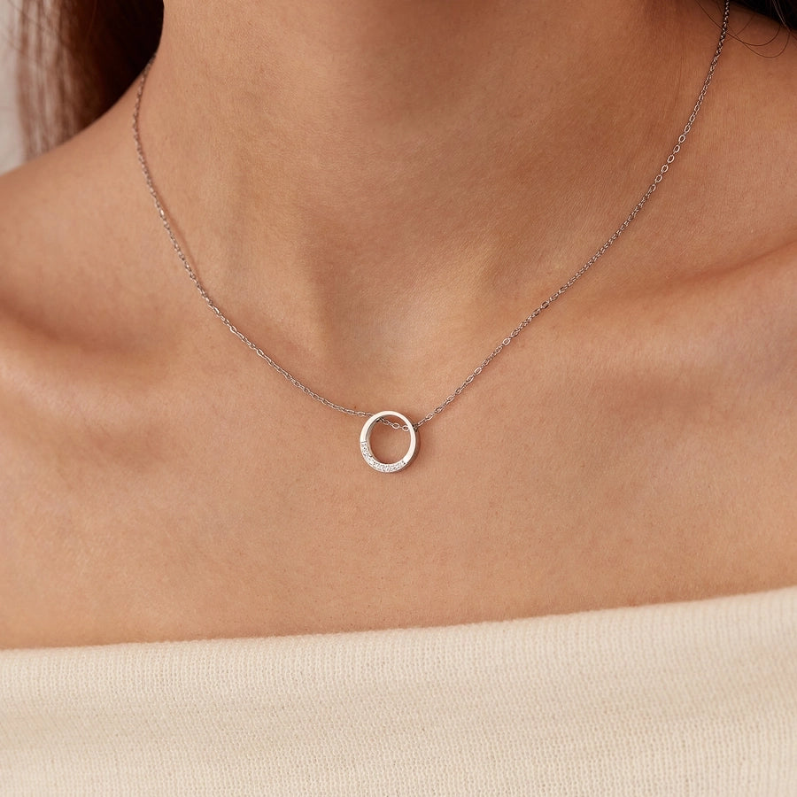 French Style Geometric Necklace – Sleek 304 Stainless Steel Charm-Bijou Crush