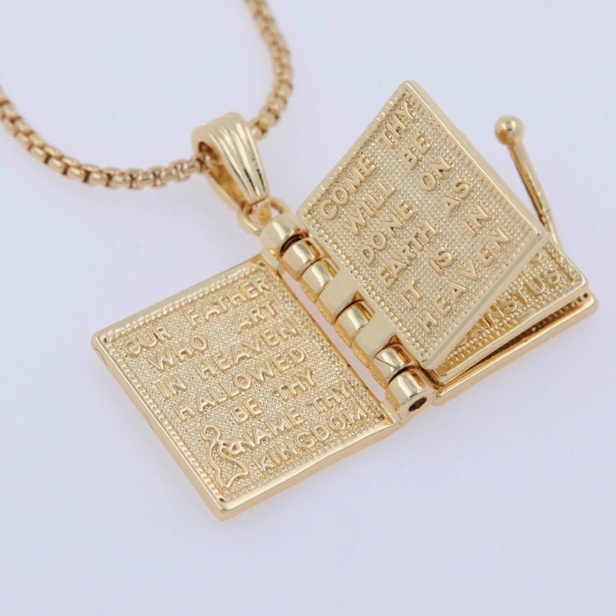 Simple Style Letter Copper 18K Gold Plated Plating Inlay Pendant Necklace-Bijou Crush