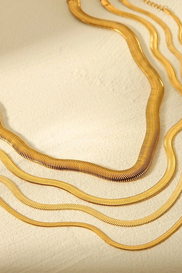 304 Stainless Steel 18K Gold Plated Plating Necklace-Bijou Crush