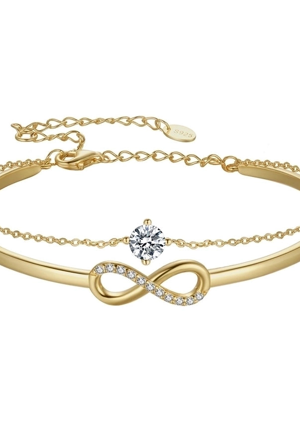 925 Sterling Silver Bangle – Elegant Glam French Style-Bijou Crush