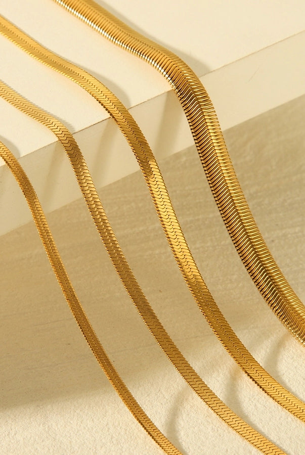 304 Stainless Steel 18K Gold Plated Plating Necklace-Bijou Crush