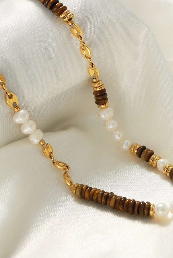 Bold Blend Set – Chic Color Block Bracelet & Necklace Combo-Bijou Crush