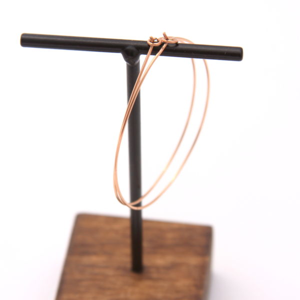 Rose Gold Hoop Earrings-Bijou Crush