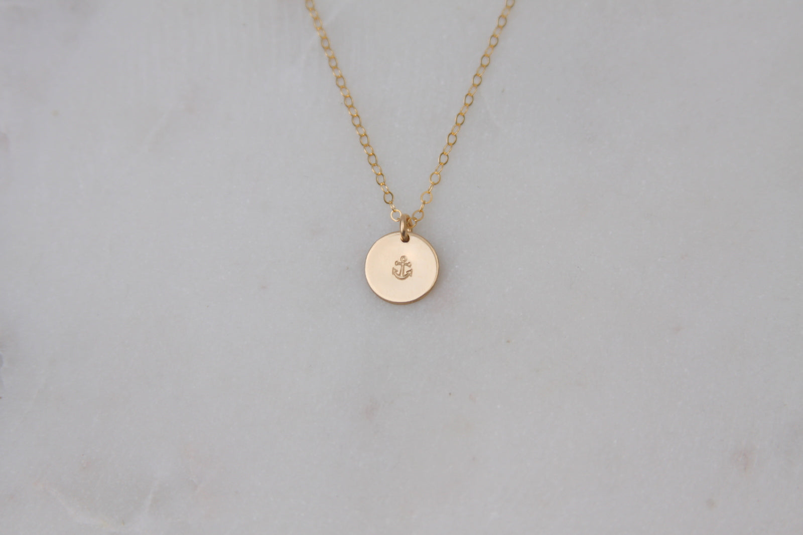 Tiny Anchor Necklace-Bijou Crush