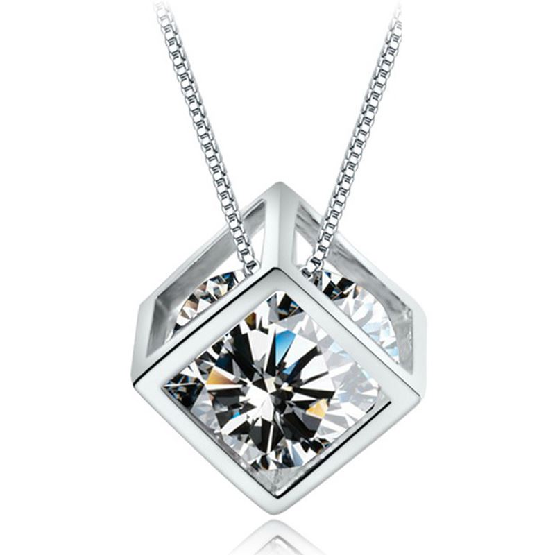Fire In Cage Pendant – 925 Sterling Silver with Cubic Zirconia-Bijou Crush