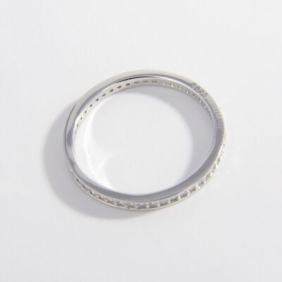 925 Sterling Silver Inlaid Zircon Ring-Bijou Crush