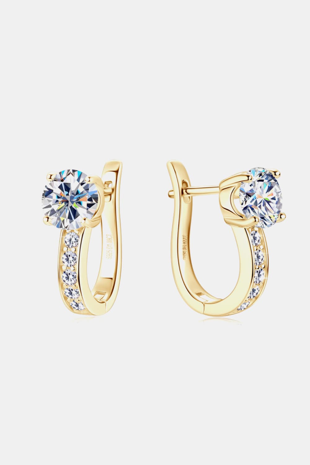 2 Carat Moissanite 925 Sterling Silver Earrings-Bijou Crush
