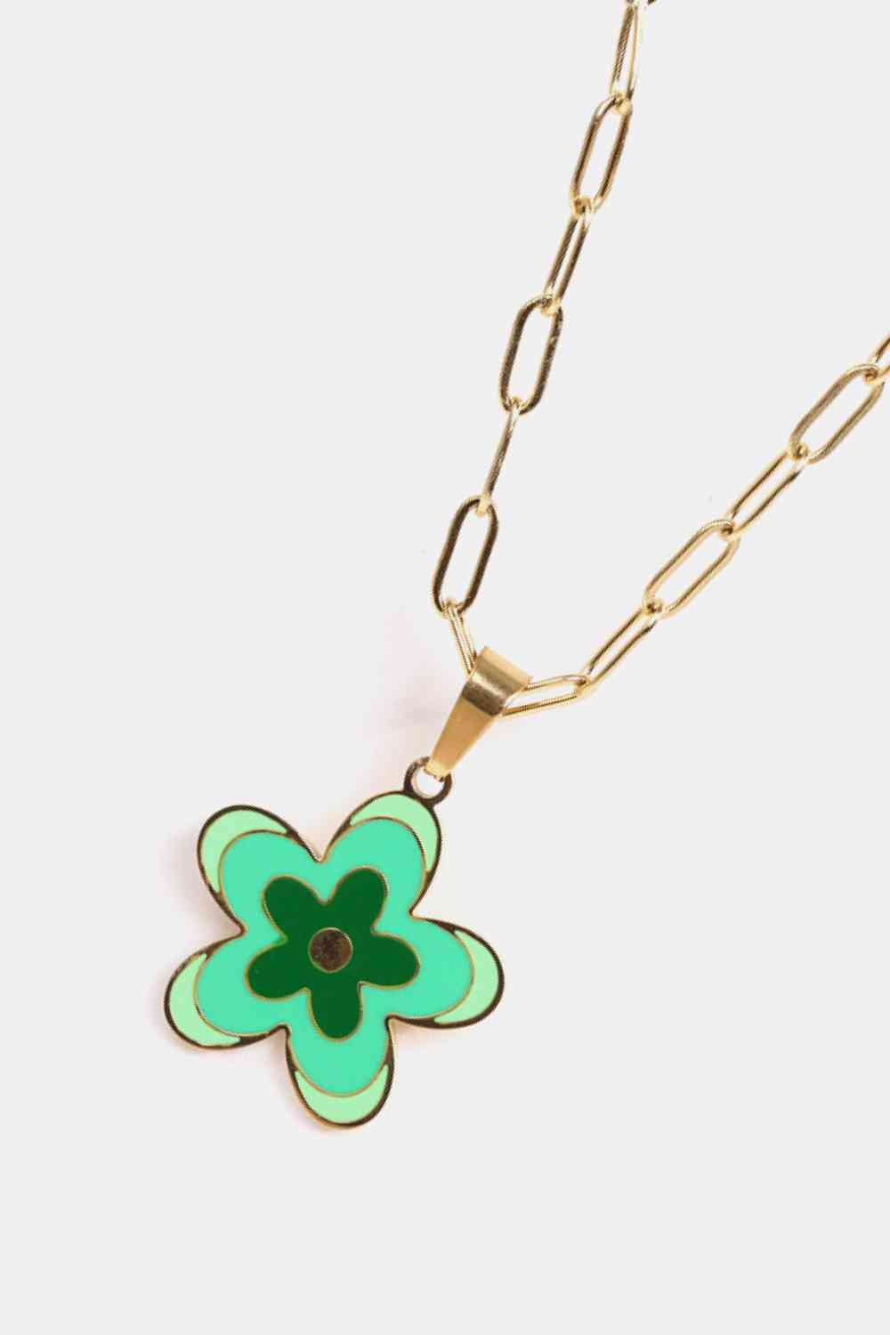 Flower Pendant Stainless Steel Necklace-Bijou Crush