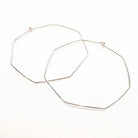 Nash Octagon Hoops Earrings-Bijou Crush