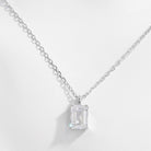 Sterling Silver Zircon Pendant Necklace-Bijou Crush