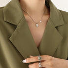 Titanium Steel Freshwater Pearl Pendant Necklace-Bijou Crush