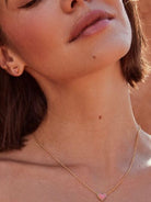 14K Gold-Plated Heart Pendant Necklace-Bijou Crush