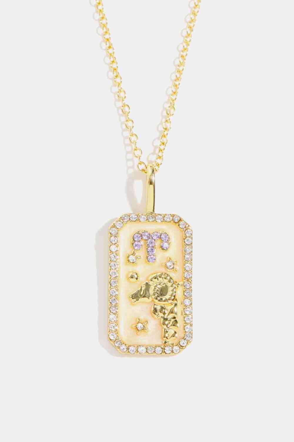 Rhinestone Constellation Pendant Copper Necklace-Bijou Crush