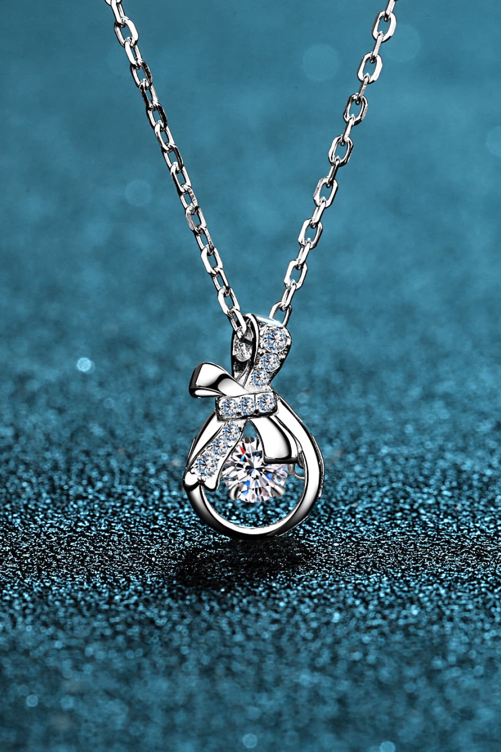 Moissanite 925 Sterling Silver Necklace-Bijou Crush