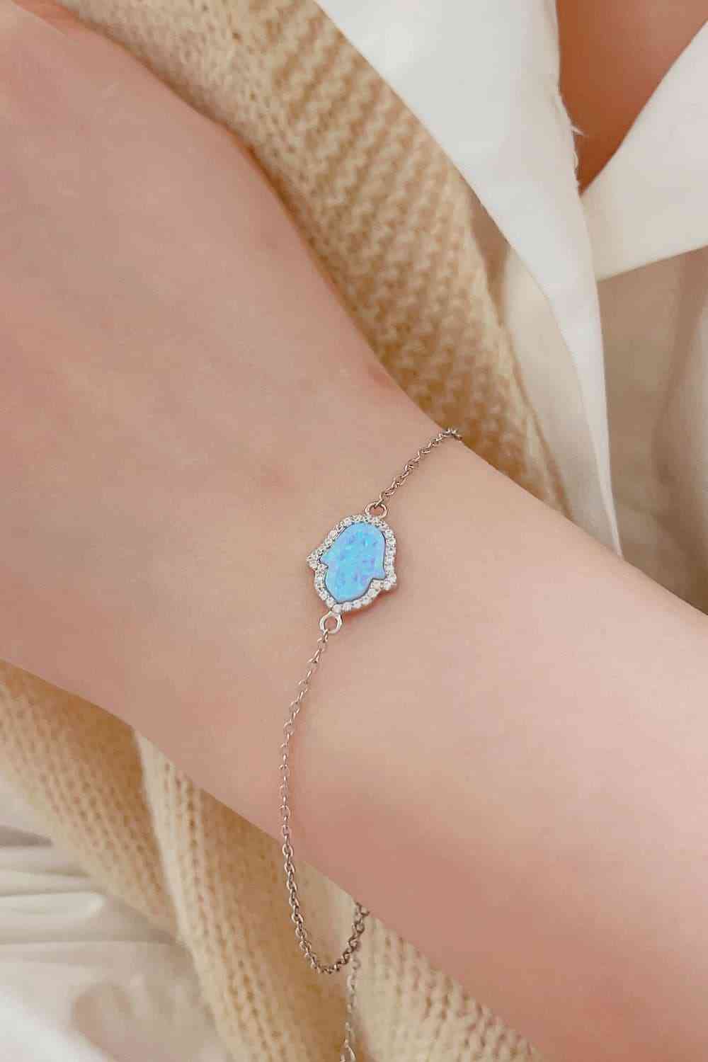 Opal 925 Sterling Silver Bracelet-Bijou Crush
