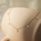 Stainless Steel Rhinestone Charm Necklace-Bijou Crush