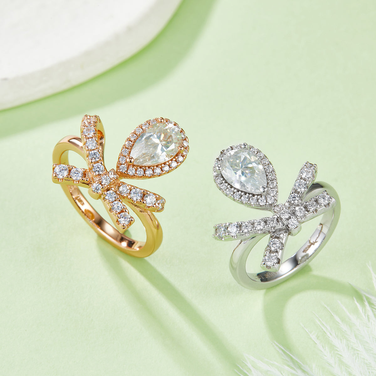 1 Carat Moissanite Zircon Sterling Silver Ring-Bijou Crush