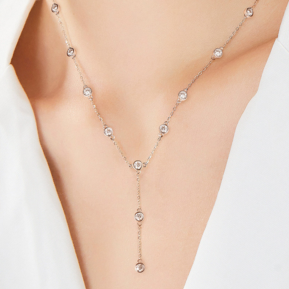 1.1 Carat Moissanite Sterling Silver Necklace-Bijou Crush